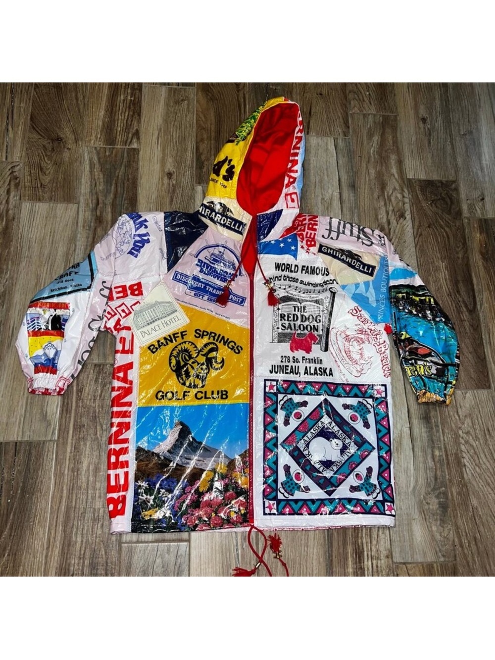 Vintage Plastic Shopping Bag Raincoat